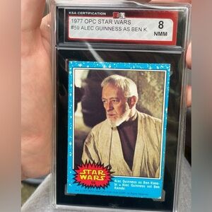 1977 Star Wars OPC #59 Alec Guiness as Ben Kenobi KSA 8 FRESHLY GRADED NOT PSA